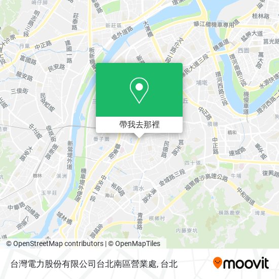 台灣電力股份有限公司台北南區營業處地圖