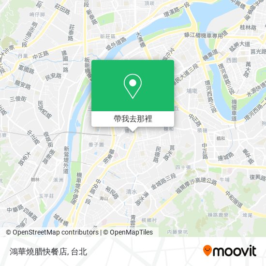 鴻華燒腊快餐店地圖
