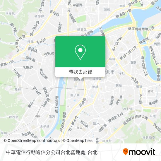 中華電信行動通信分公司台北營運處地圖