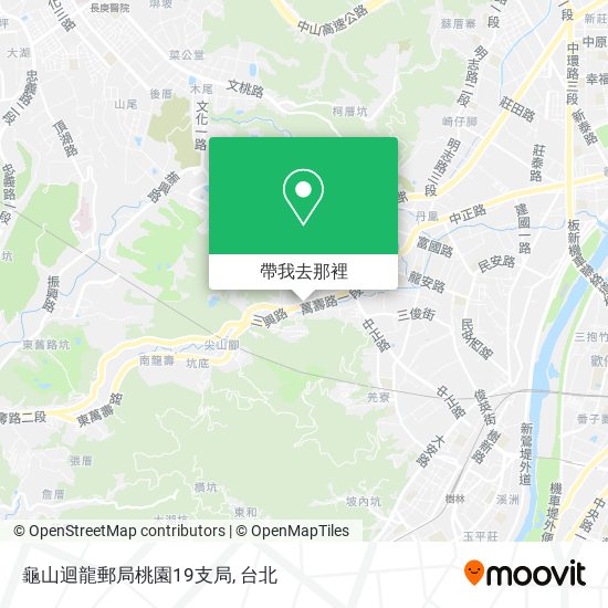 龜山迴龍郵局桃園19支局地圖