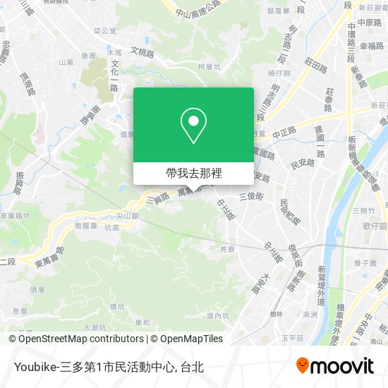 Youbike-三多第1市民活動中心地圖