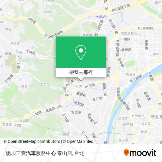馳加三壹汽車服務中心 泰山店地圖