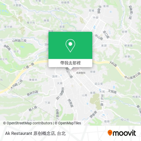 Ak Restaurant 原创概念店地圖