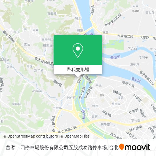 普客二四停車場股份有限公司五股成泰路停車場地圖