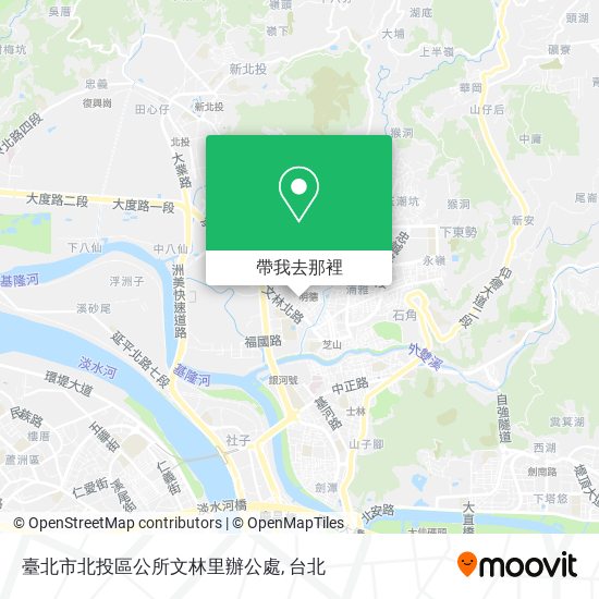 臺北市北投區公所文林里辦公處地圖