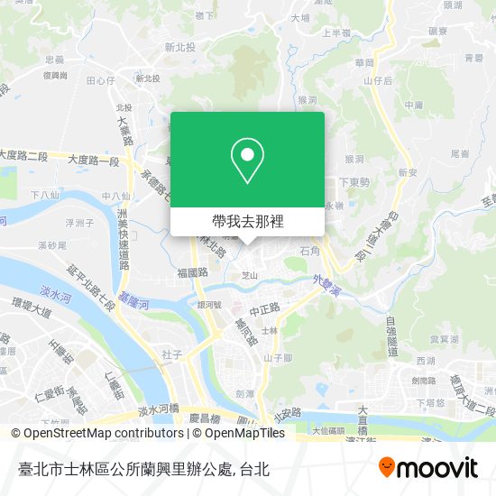 臺北市士林區公所蘭興里辦公處地圖