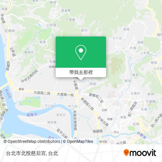 台北市北投慈后宮地圖