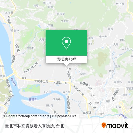 臺北市私立貴族老人養護所地圖