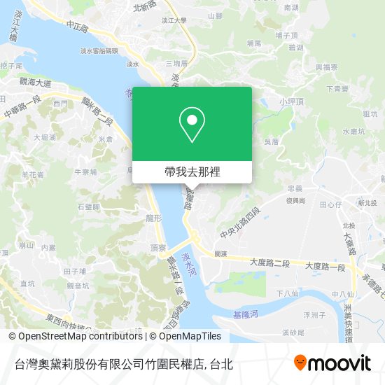 台灣奧黛莉股份有限公司竹圍民權店地圖