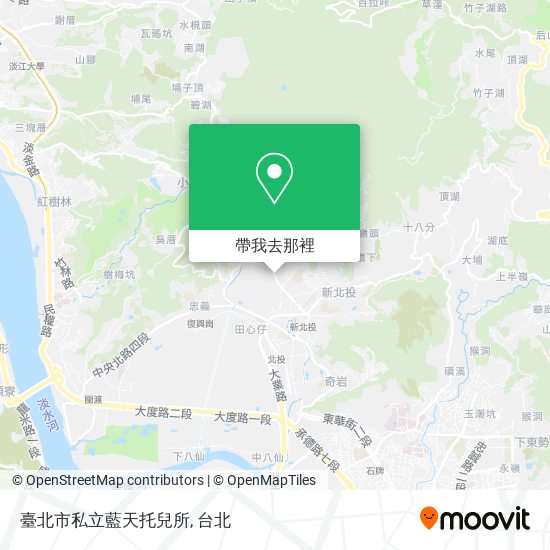 臺北市私立藍天托兒所地圖