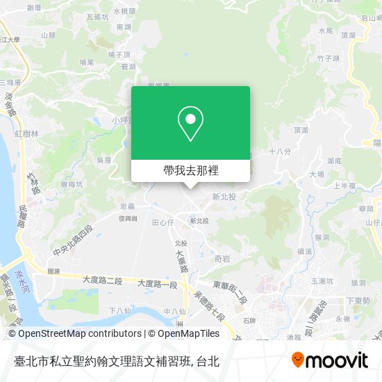 臺北市私立聖約翰文理語文補習班地圖