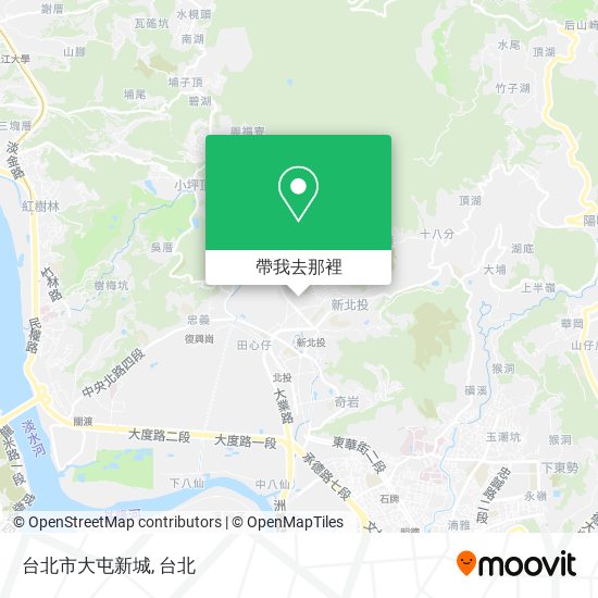 台北市大屯新城地圖