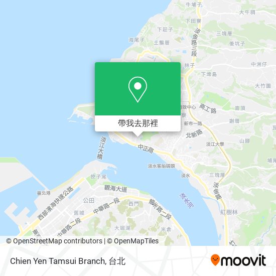 Chien Yen Tamsui Branch地圖