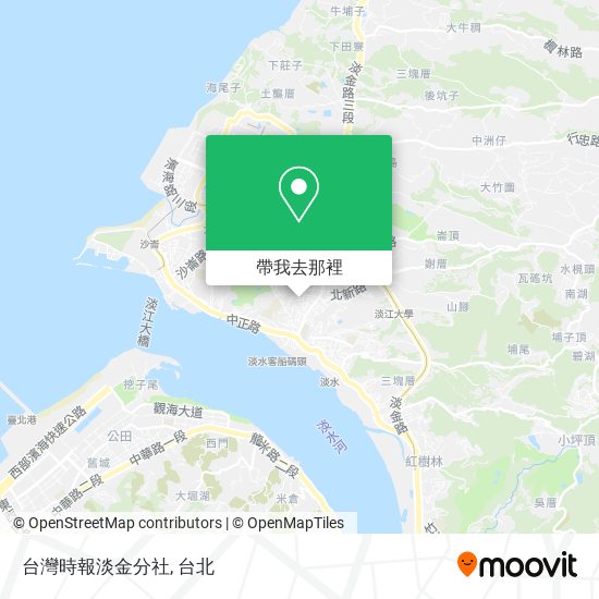 台灣時報淡金分社地圖