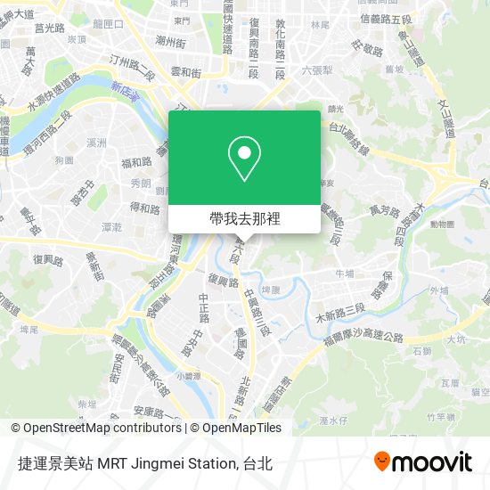 捷運景美站 MRT Jingmei Station地圖