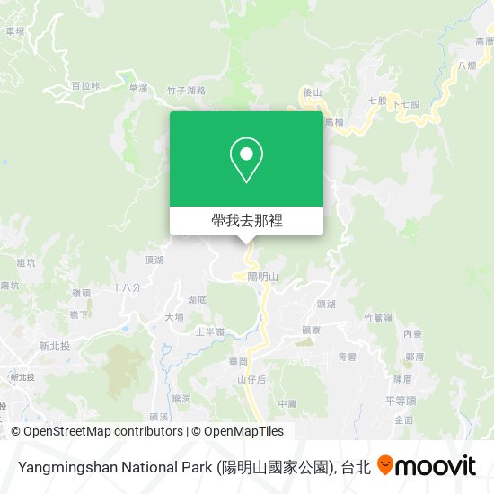 Yangmingshan National Park (陽明山國家公園)地圖