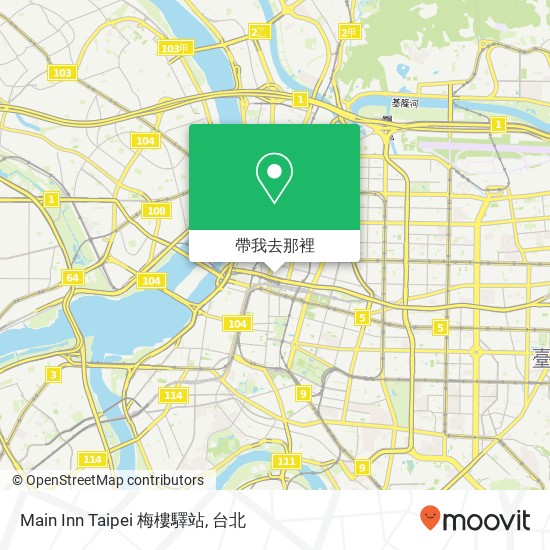 Main Inn Taipei 梅樓驛站地圖