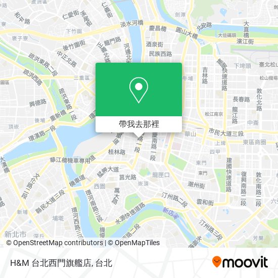 H&M 台北西門旗艦店地圖