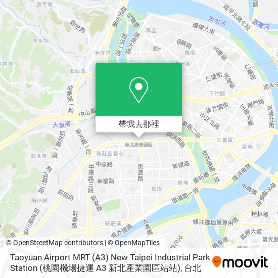 Taoyuan Airport MRT (A3) New Taipei Industrial Park Station (桃園機場捷運 A3 新北產業園區站站)地圖