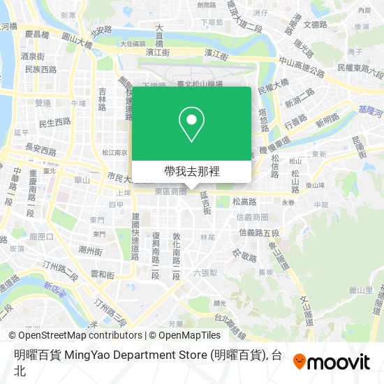 明曜百貨 MingYao Department Store地圖