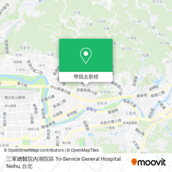 三軍總醫院內湖院區 Tri-Service General Hospital Neihu地圖