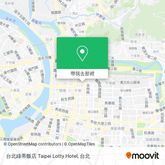 台北綠蒂飯店 Taipei Lotty Hotel地圖