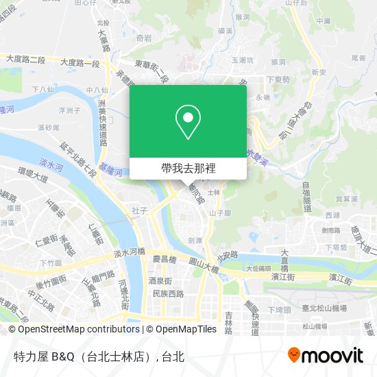特力屋 B&Q（台北士林店）地圖
