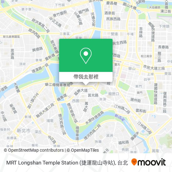 MRT Longshan Temple Station (捷運龍山寺站)地圖
