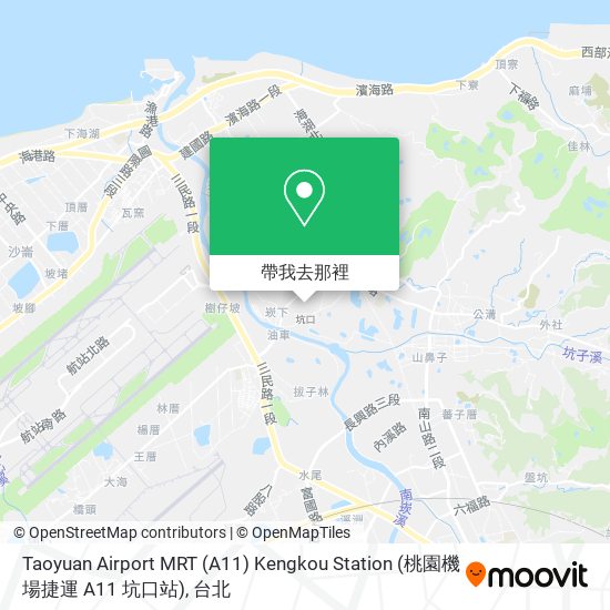 Taoyuan Airport MRT (A11) Kengkou Station (桃園機場捷運 A11 坑口站)地圖