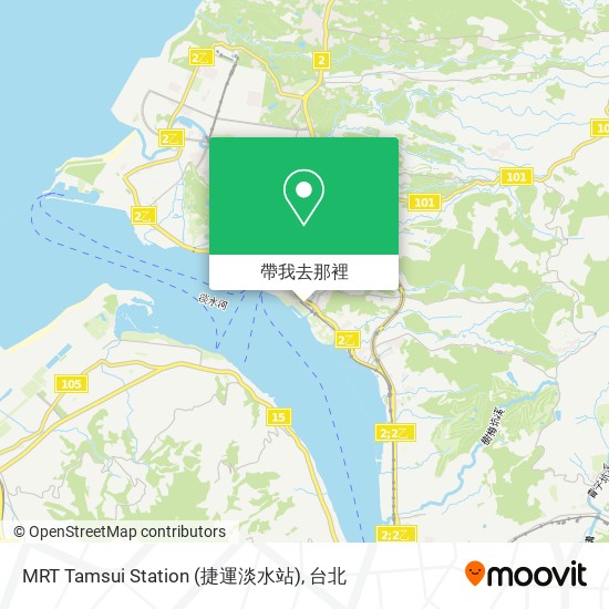 MRT Tamsui Station (捷運淡水站)地圖