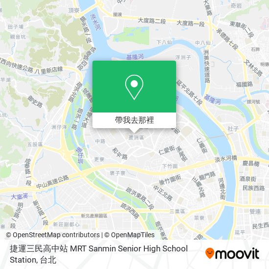 捷運三民高中站 MRT Sanmin Senior High School Station地圖
