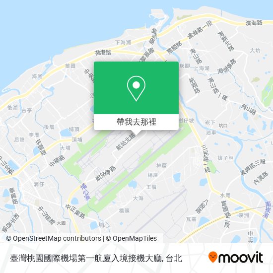 臺灣桃園國際機場第一航廈入境接機大廳地圖