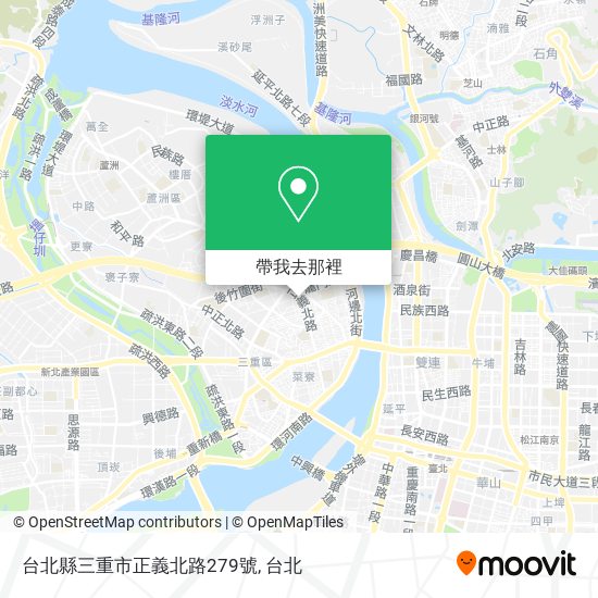 台北縣三重市正義北路279號地圖