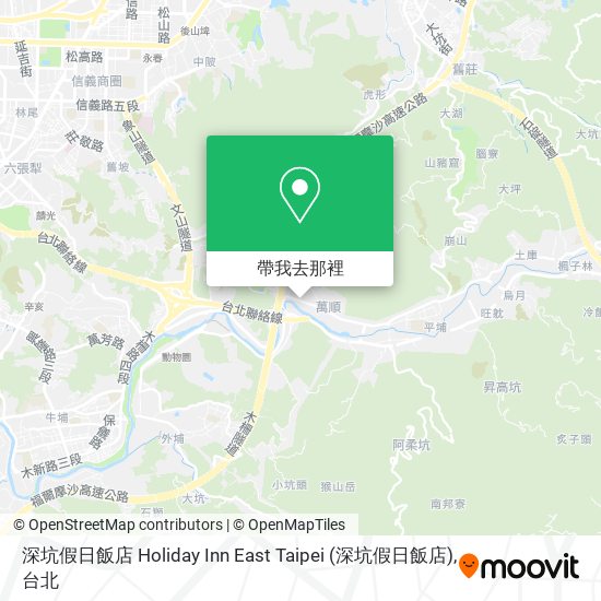 深坑假日飯店 Holiday Inn East Taipei地圖