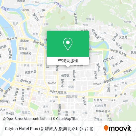 CityInn Hotel Plus (新驛旅店(復興北路店))地圖