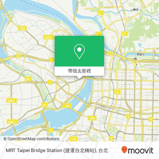 MRT Taipei Bridge Station (捷運台北橋站)地圖