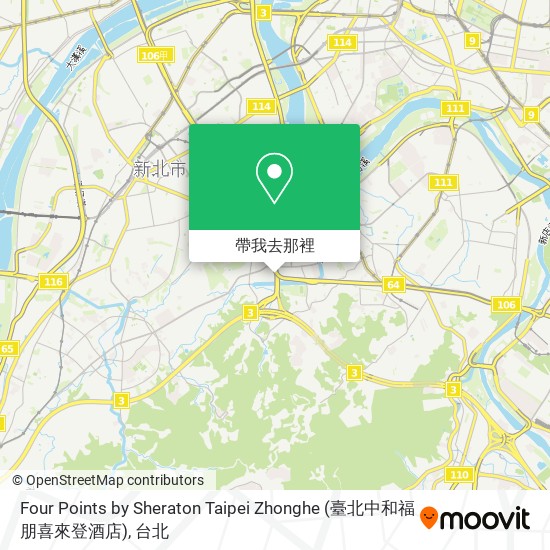 Four Points by Sheraton Taipei Zhonghe (臺北中和福朋喜來登酒店)地圖