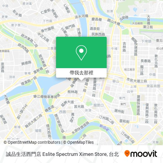 誠品生活西門店 Eslite Spectrum Ximen Store地圖