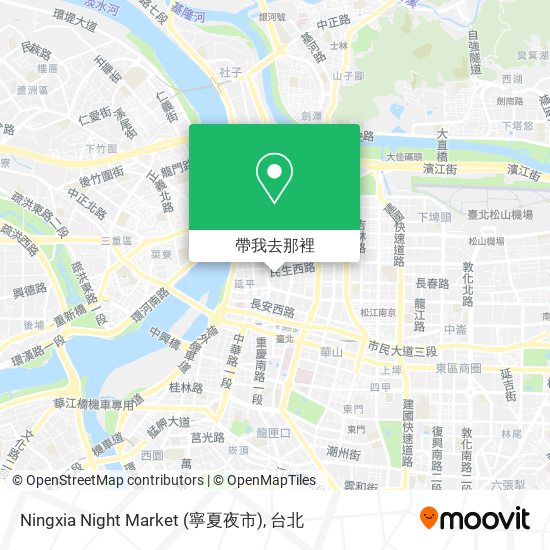 Ningxia Night Market (寧夏夜市)地圖