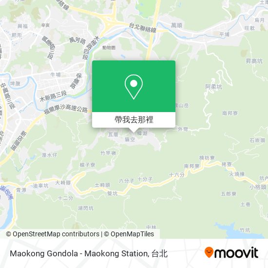 Maokong Gondola - Maokong Station地圖