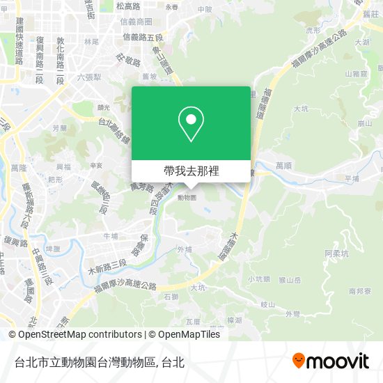 台北市立動物園台灣動物區地圖