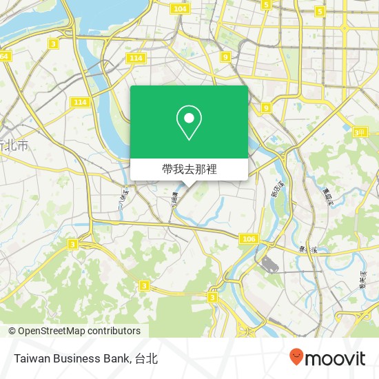 Taiwan Business Bank地圖