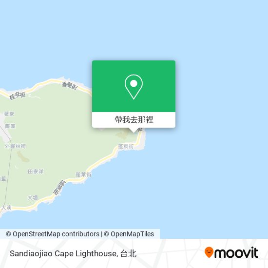 Sandiaojiao Cape Lighthouse地圖