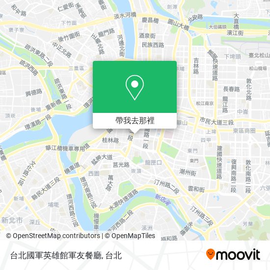 台北國軍英雄館軍友餐廳地圖