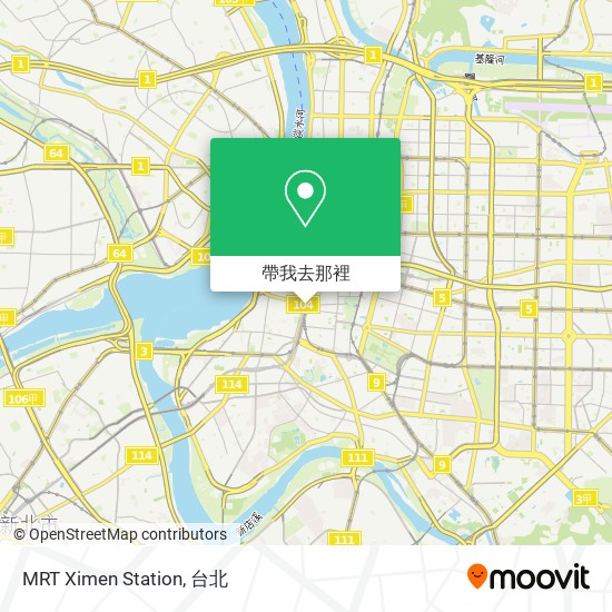 MRT Ximen Station地圖