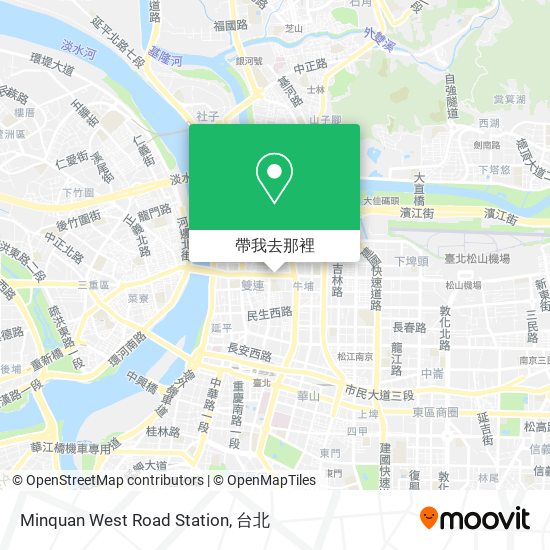 Minquan West Road Station地圖