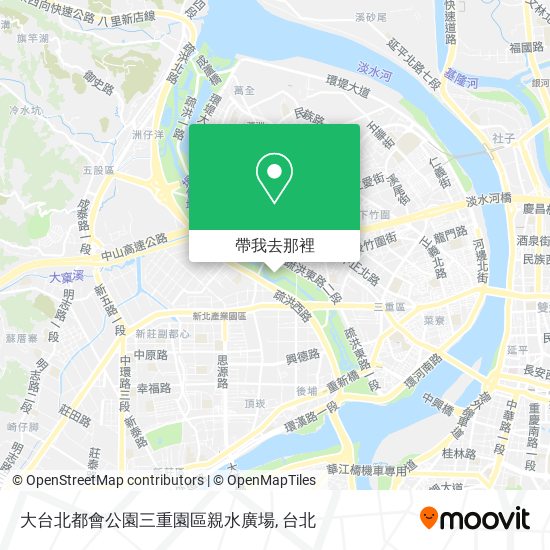 大台北都會公園三重園區親水廣場地圖
