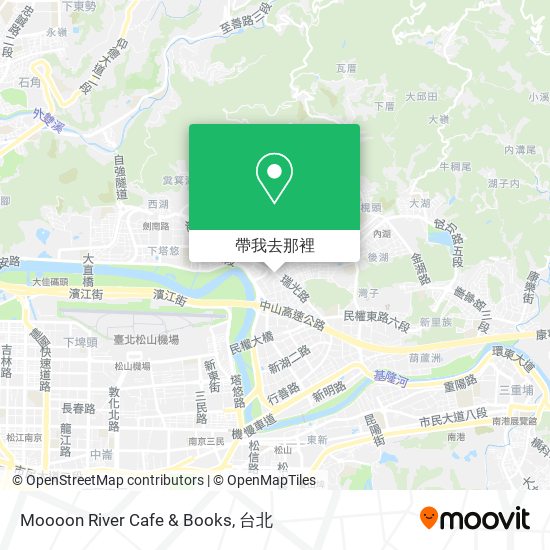 Moooon River Cafe & Books地圖