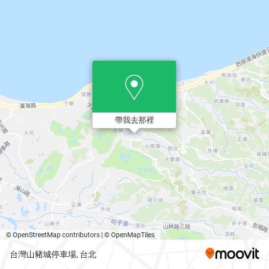 台灣山豬城停車場地圖