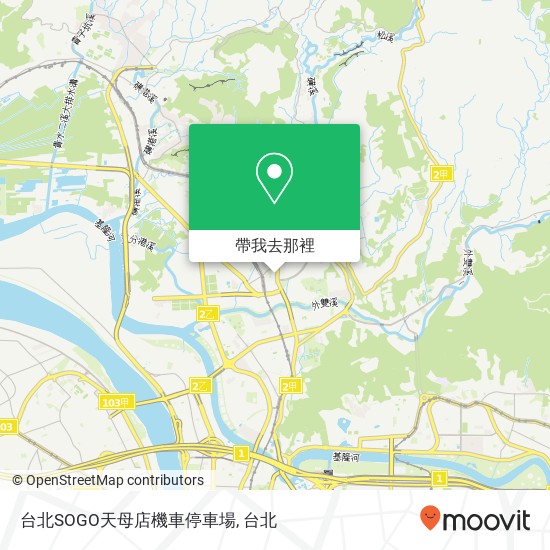 台北SOGO天母店機車停車場地圖